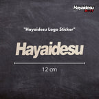 Hayaidesu Logo Cutting Sticker Reflective
