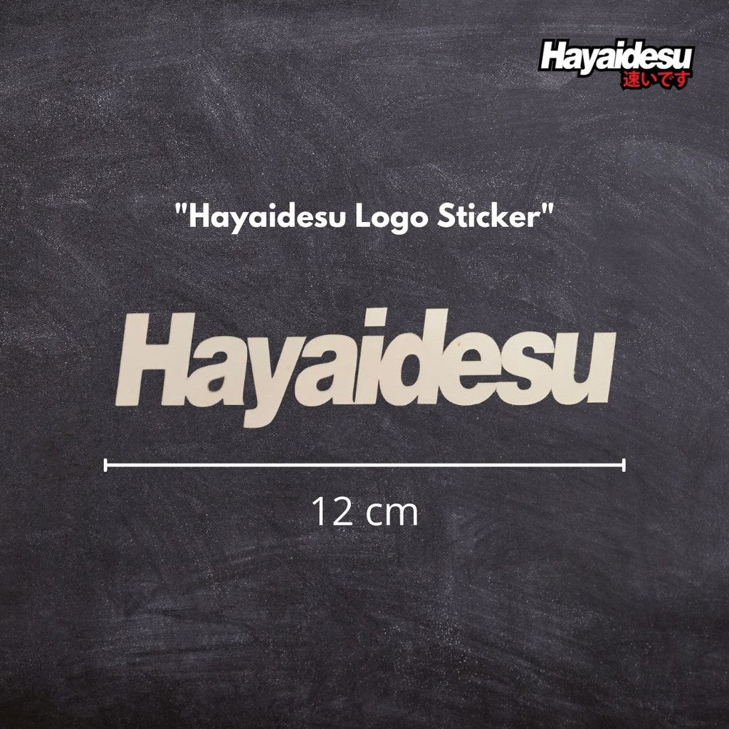 Hayaidesu Logo Cutting Sticker Reflective