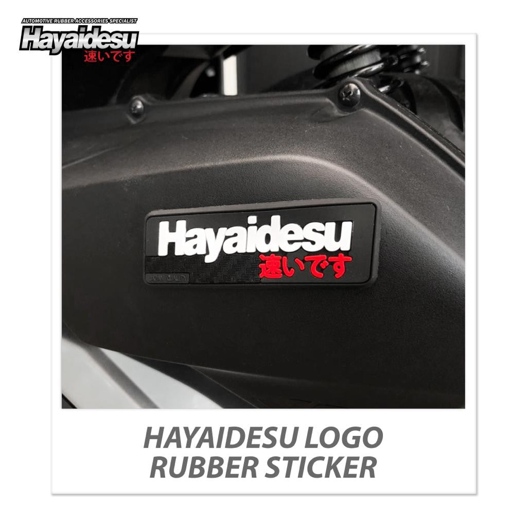 Hayaidesu Logo Rubber Sticker