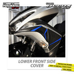 Hayaidesu Lower Front Side Protector Cover Aerox Old Aksesoris Decal Variasi Carbon NVX