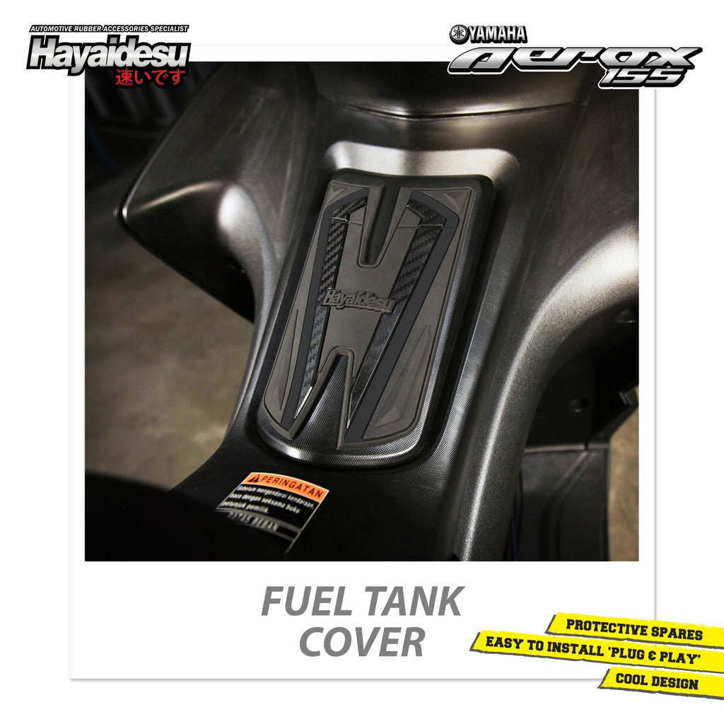 Hayaidesu Tank Pad Protector Cover Aerox Old Aksesoris Decal Variasi Carbon Pelindung Tutup Tanki