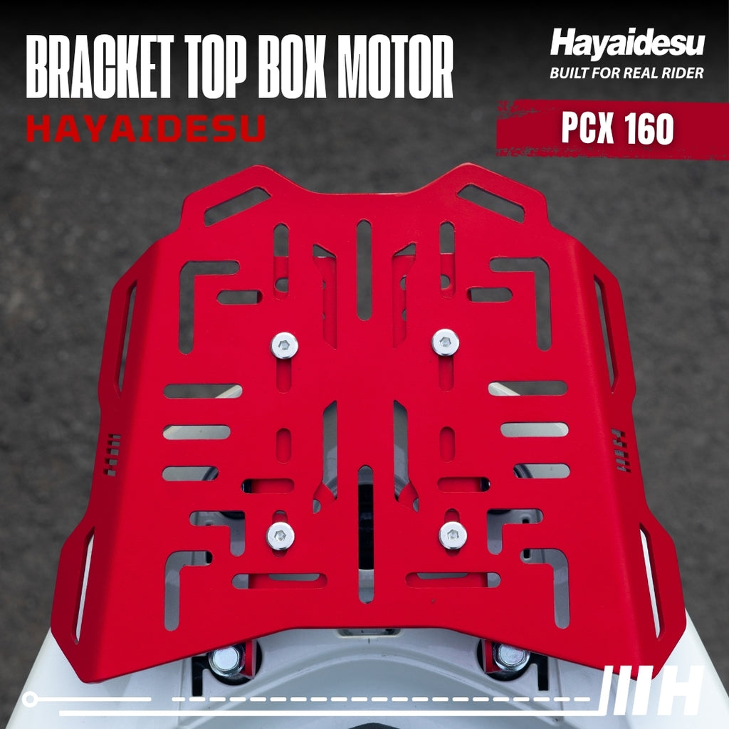 Hayaidesu Bracket Top Box Motor PCX 160 - Bracket Dudukan Box Belakang PCX 160