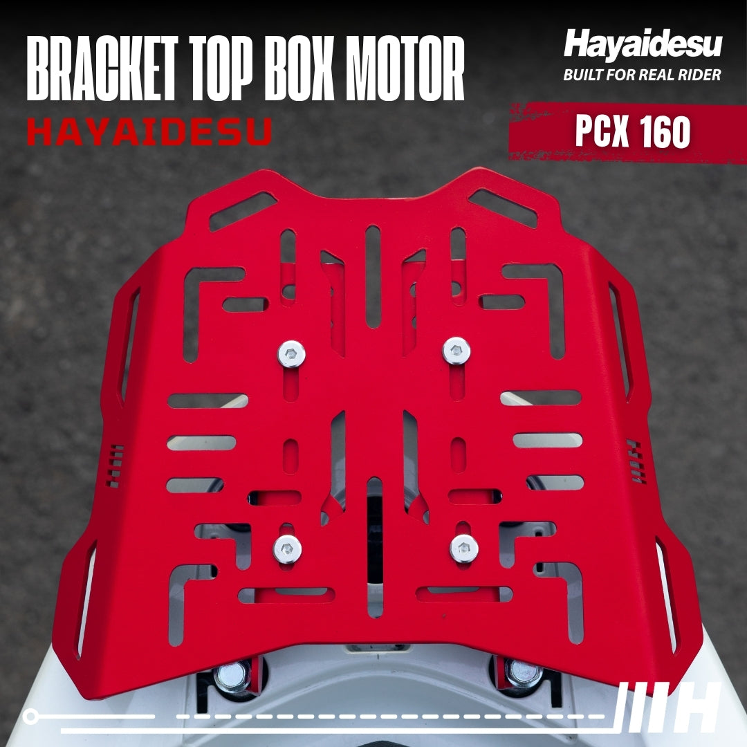 Hayaidesu Bracket Top Box Motor PCX 160 - Bracket Dudukan Box Belakang PCX 160
