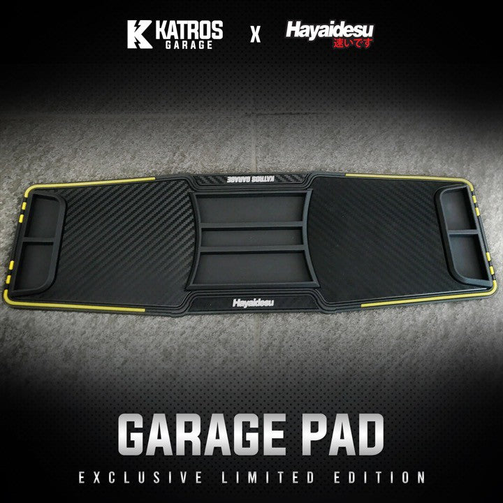 GARAGE PAD - KATROS GARAGE X HAYAIDESU Alas Standar Tengah Motor Multifungsi