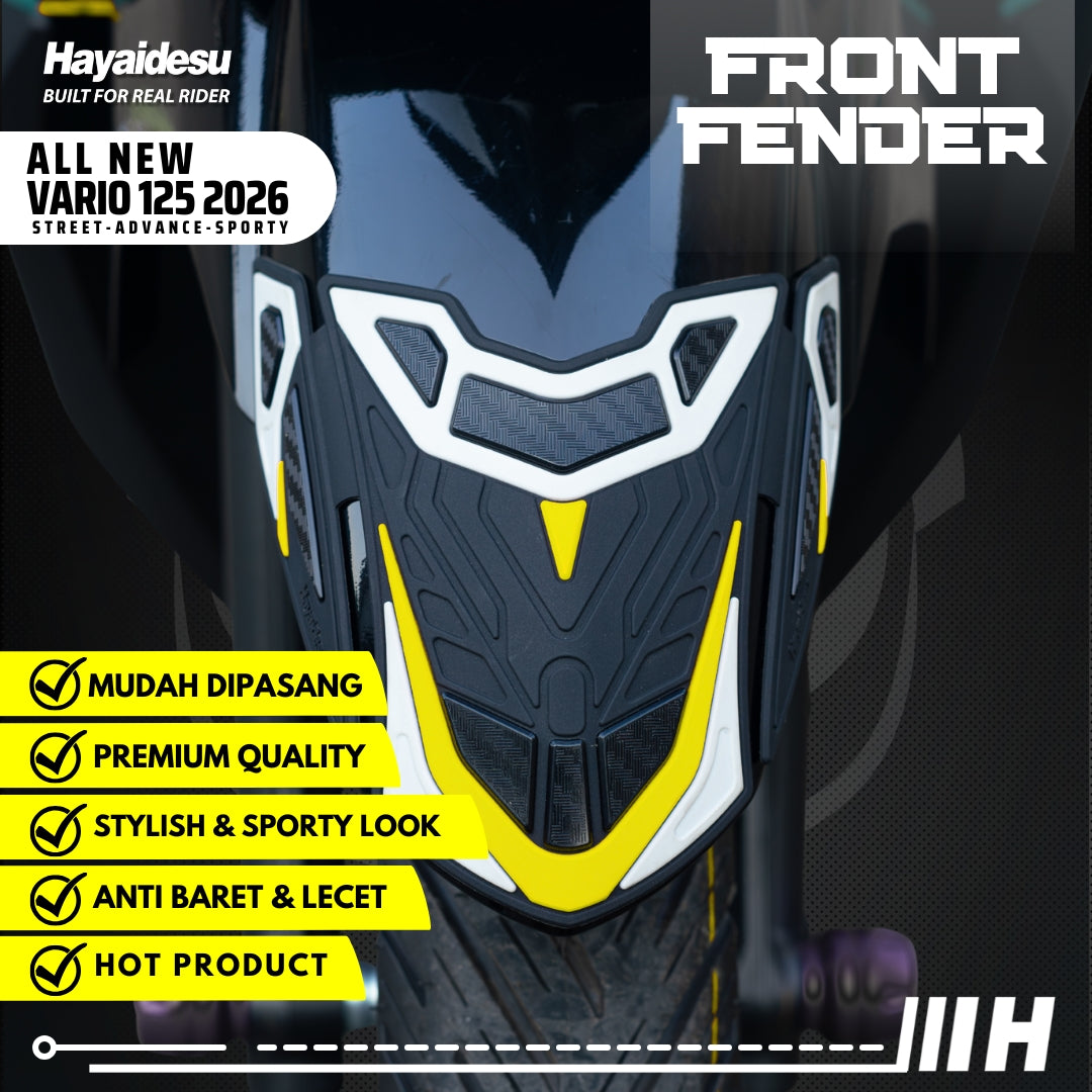 Hayaidesu All New Vario 125 (2026) Street/Advance/Sporty Body Protector Front Fender Cover