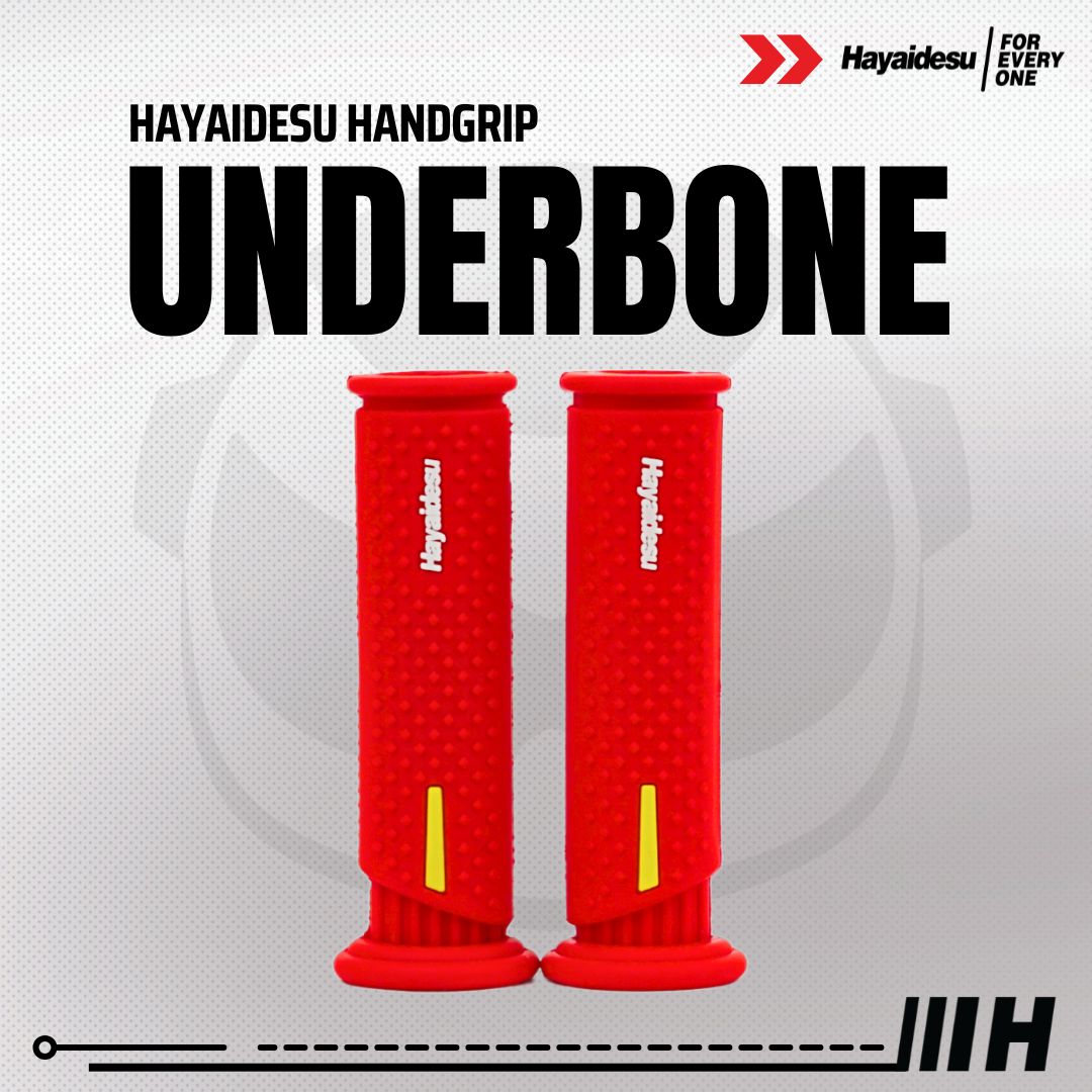 Hayaidesu Handgrip UNDERBONE - Hand Grip Motor Sport & Matic ADV, PCX, NMAX, Aerox, Ninja, Zx, CBR, R25, GSX, MX King (Ujung Terbuka)