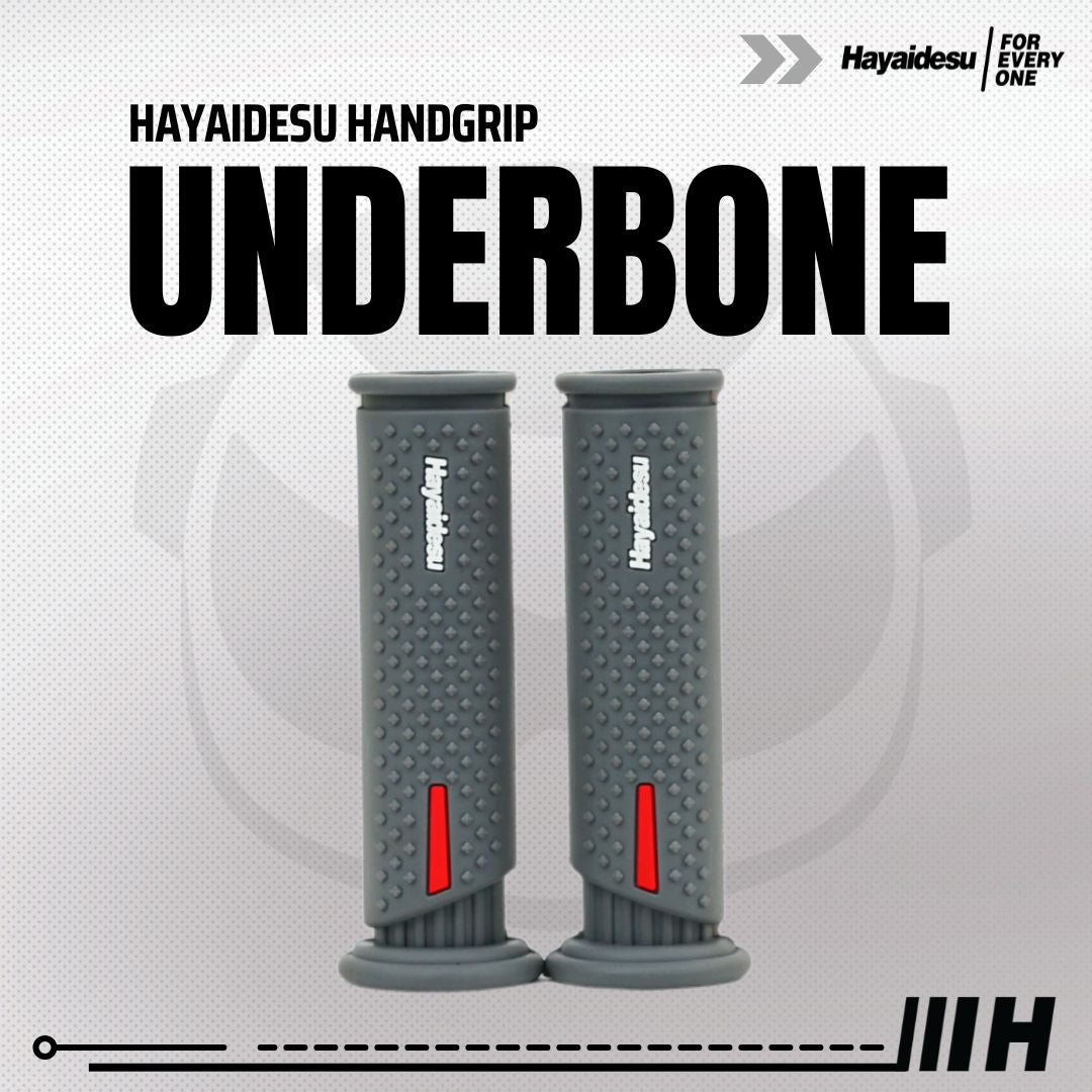 Hayaidesu Handgrip UNDERBONE - Hand Grip Motor Sport & Matic ADV, PCX, NMAX, Aerox, Ninja, Zx, CBR, R25, GSX, MX King (Ujung Terbuka)