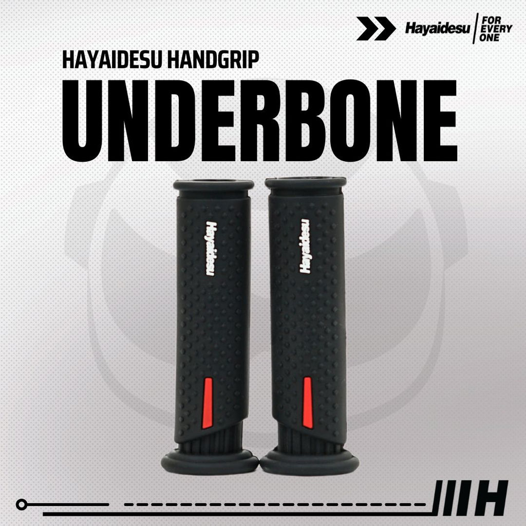 Hayaidesu Handgrip UNDERBONE - Hand Grip Motor Sport & Matic ADV, PCX, NMAX, Aerox, Ninja, Zx, CBR, R25, GSX, MX King (Ujung Terbuka)
