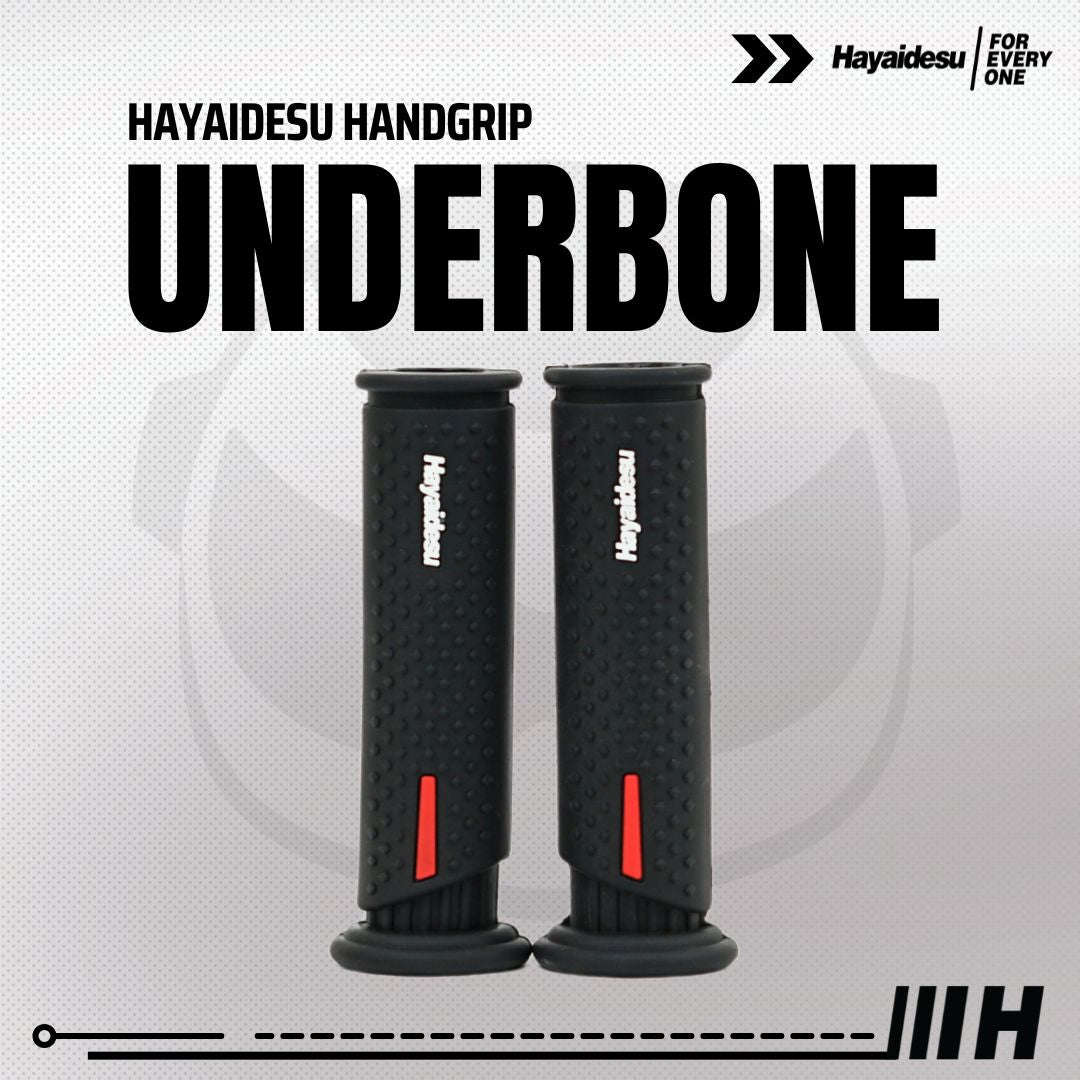 Hayaidesu Handgrip UNDERBONE - Hand Grip Motor Sport & Matic ADV, PCX, NMAX, Aerox, Ninja, Zx, CBR, R25, GSX, MX King (Ujung Terbuka)