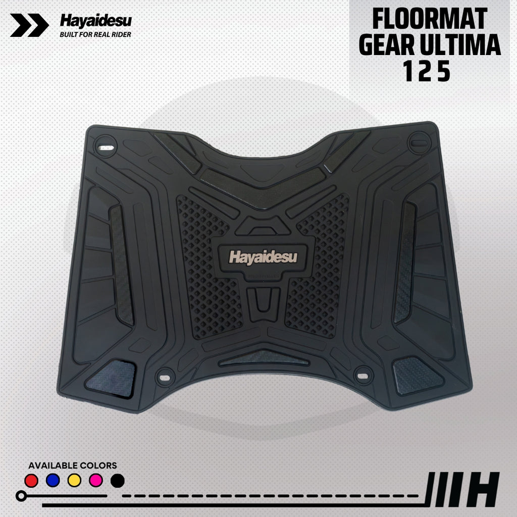 Hayaidesu GEAR ULTIMA 125 Karpet Motor Floor Mat - Karpet Motor Anti Slip Premium Quality