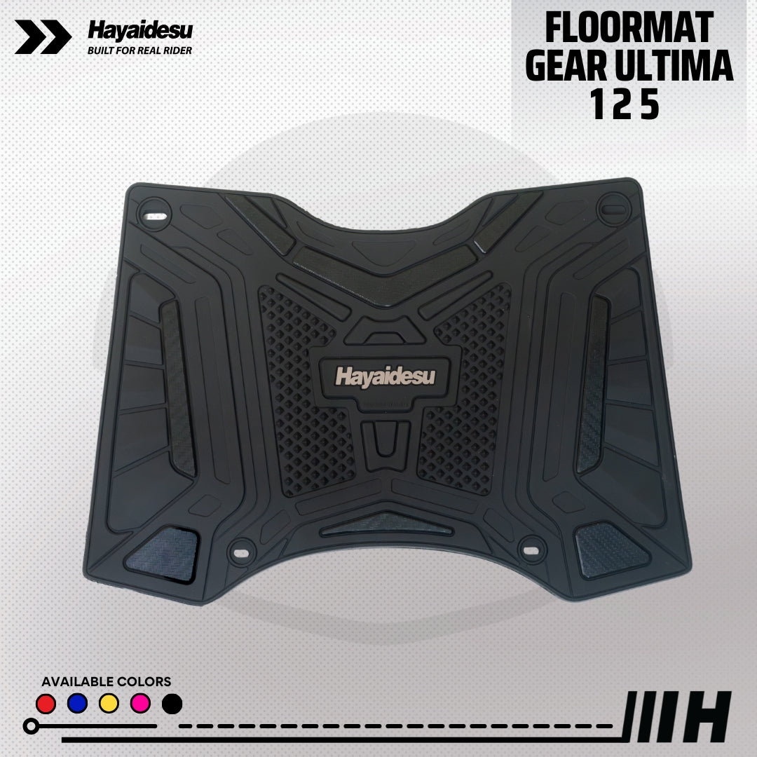 Hayaidesu GEAR ULTIMA 125 Karpet Motor Floor Mat - Karpet Motor Anti Slip Premium Quality