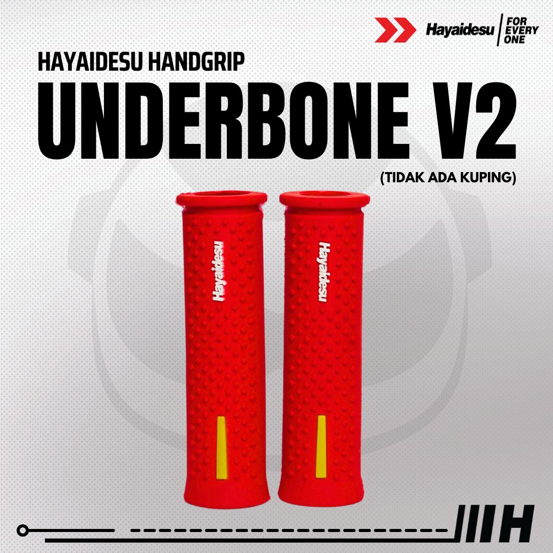 Hayaidesu Handgrip UNDERBONE - Hand Grip Motor Sport & Matic ADV, PCX, NMAX, Aerox, Ninja, Zx, CBR, R25, GSX, MX King (Ujung Terbuka)