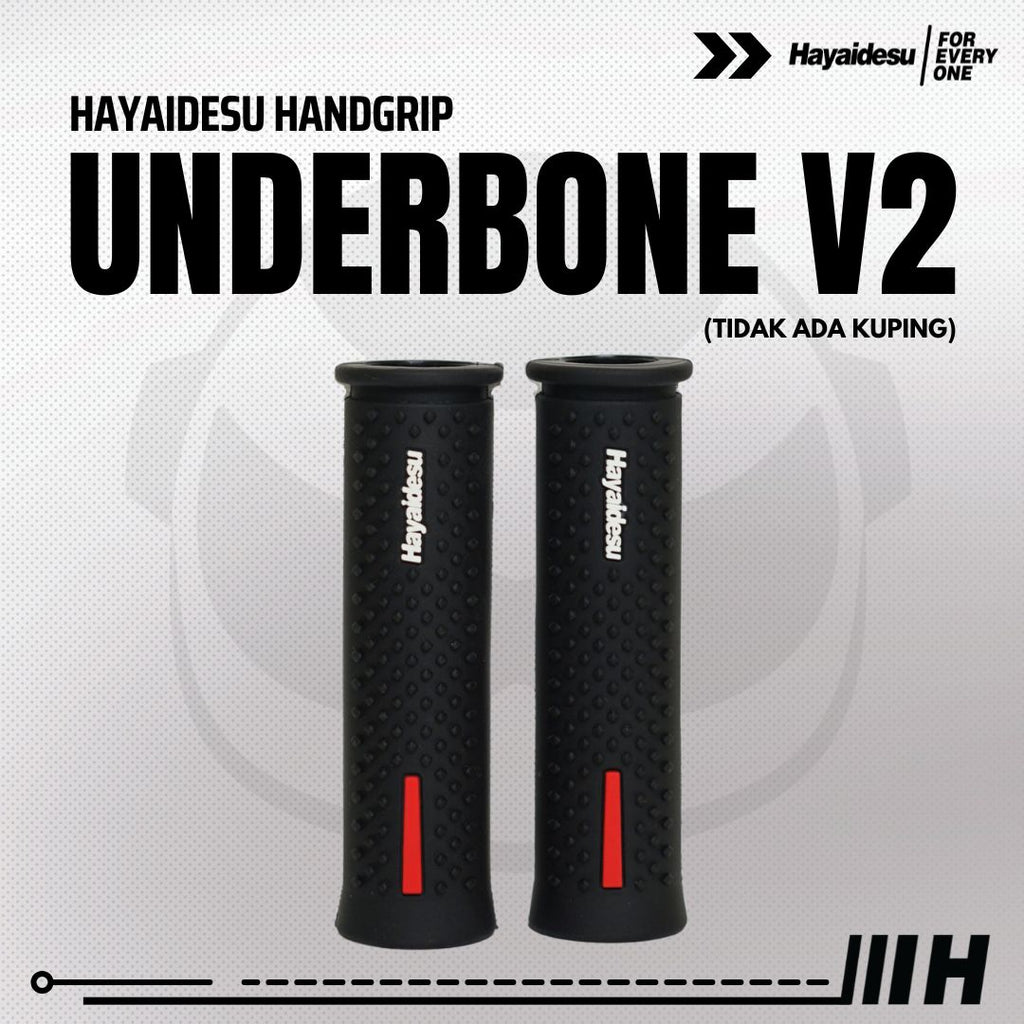 Hayaidesu Handgrip UNDERBONE - Hand Grip Motor Sport & Matic ADV, PCX, NMAX, Aerox, Ninja, Zx, CBR, R25, GSX, MX King (Ujung Terbuka)