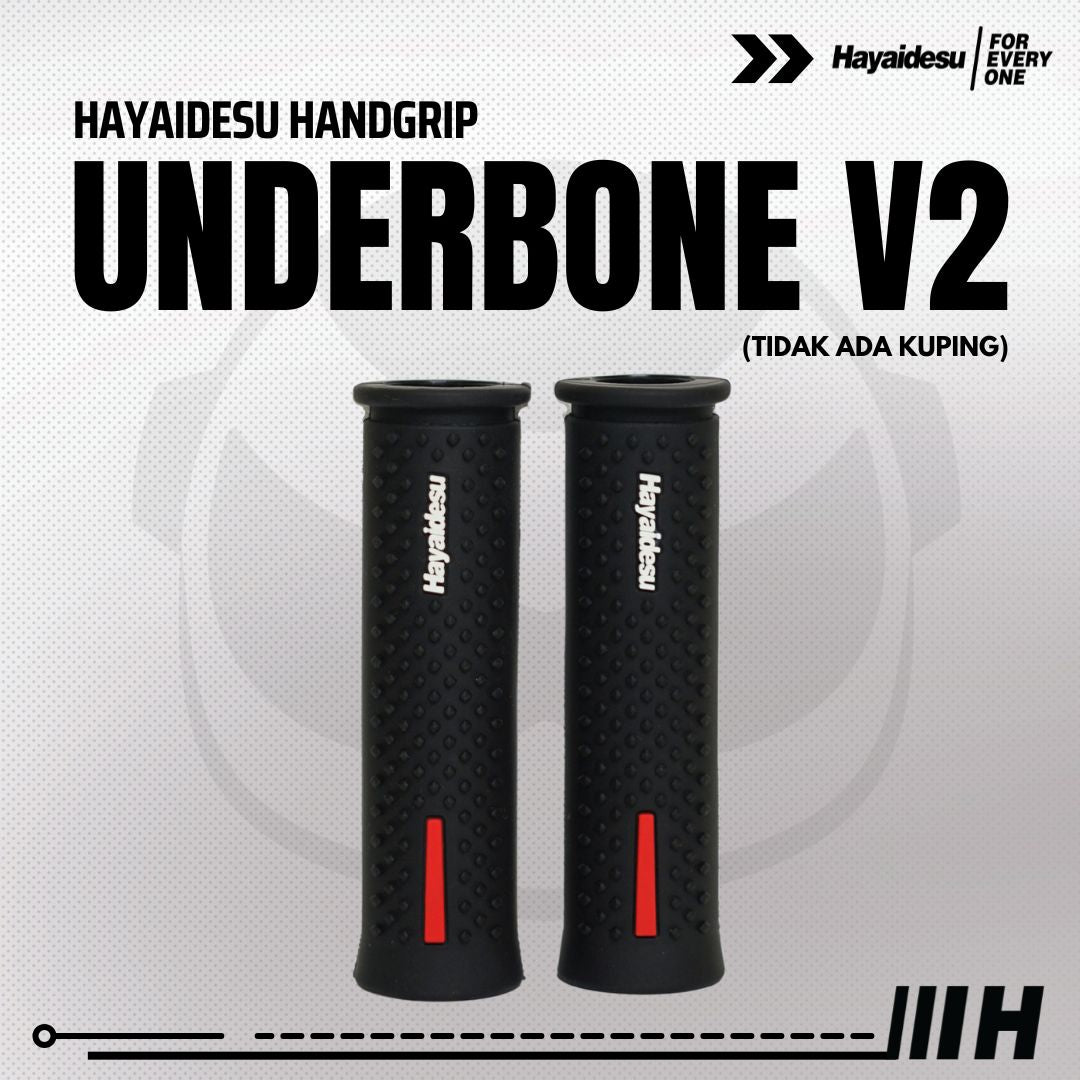 Hayaidesu Handgrip UNDERBONE - Hand Grip Motor Sport & Matic ADV, PCX, NMAX, Aerox, Ninja, Zx, CBR, R25, GSX, MX King (Ujung Terbuka)