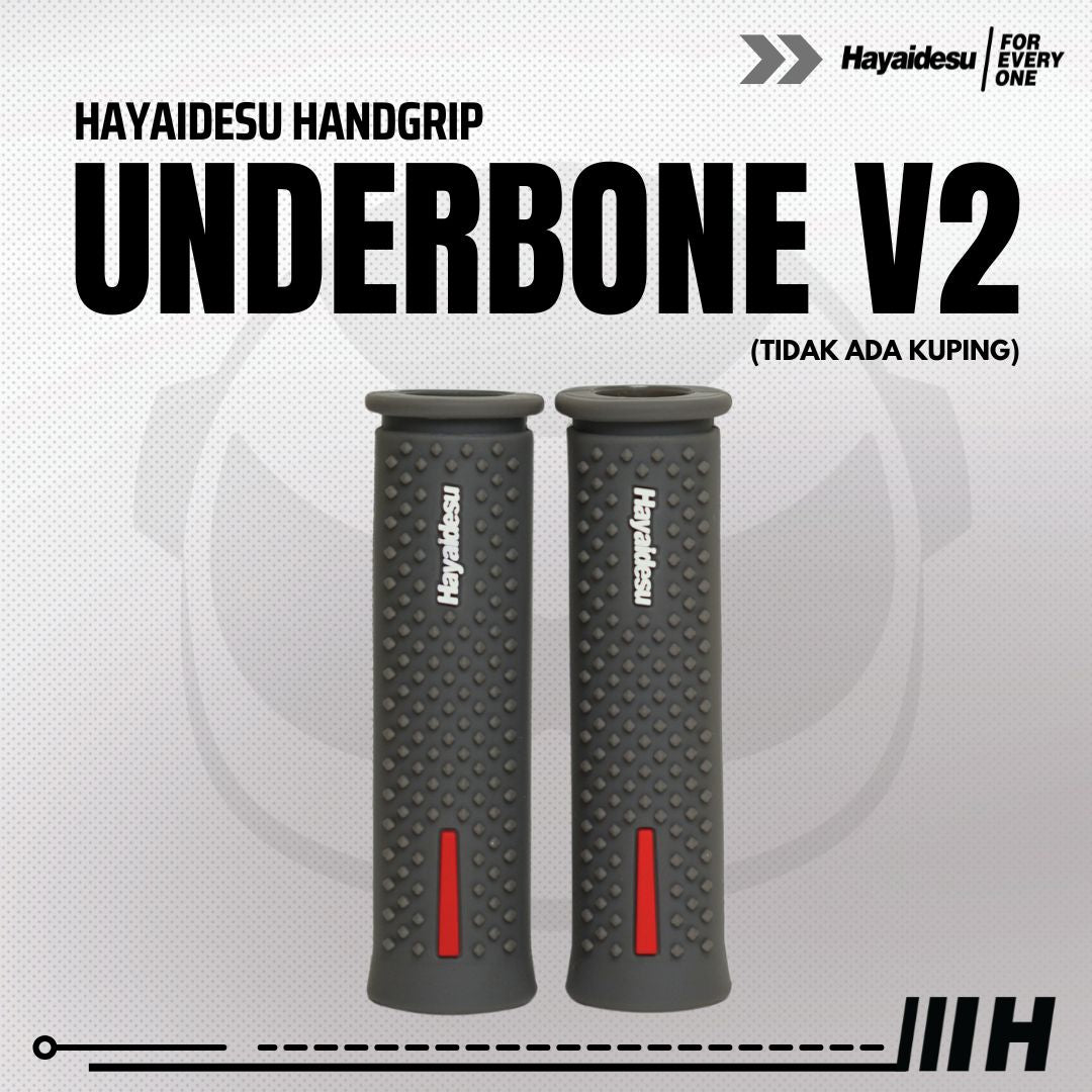 Hayaidesu Handgrip UNDERBONE - Hand Grip Motor Sport & Matic ADV, PCX, NMAX, Aerox, Ninja, Zx, CBR, R25, GSX, MX King (Ujung Terbuka)