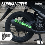Hayaidesu Exhaust / Knalpot Cover Aluminium CNC (STRIP) Vario/Scoopy/Beat/Stylo/Pcx/Genio