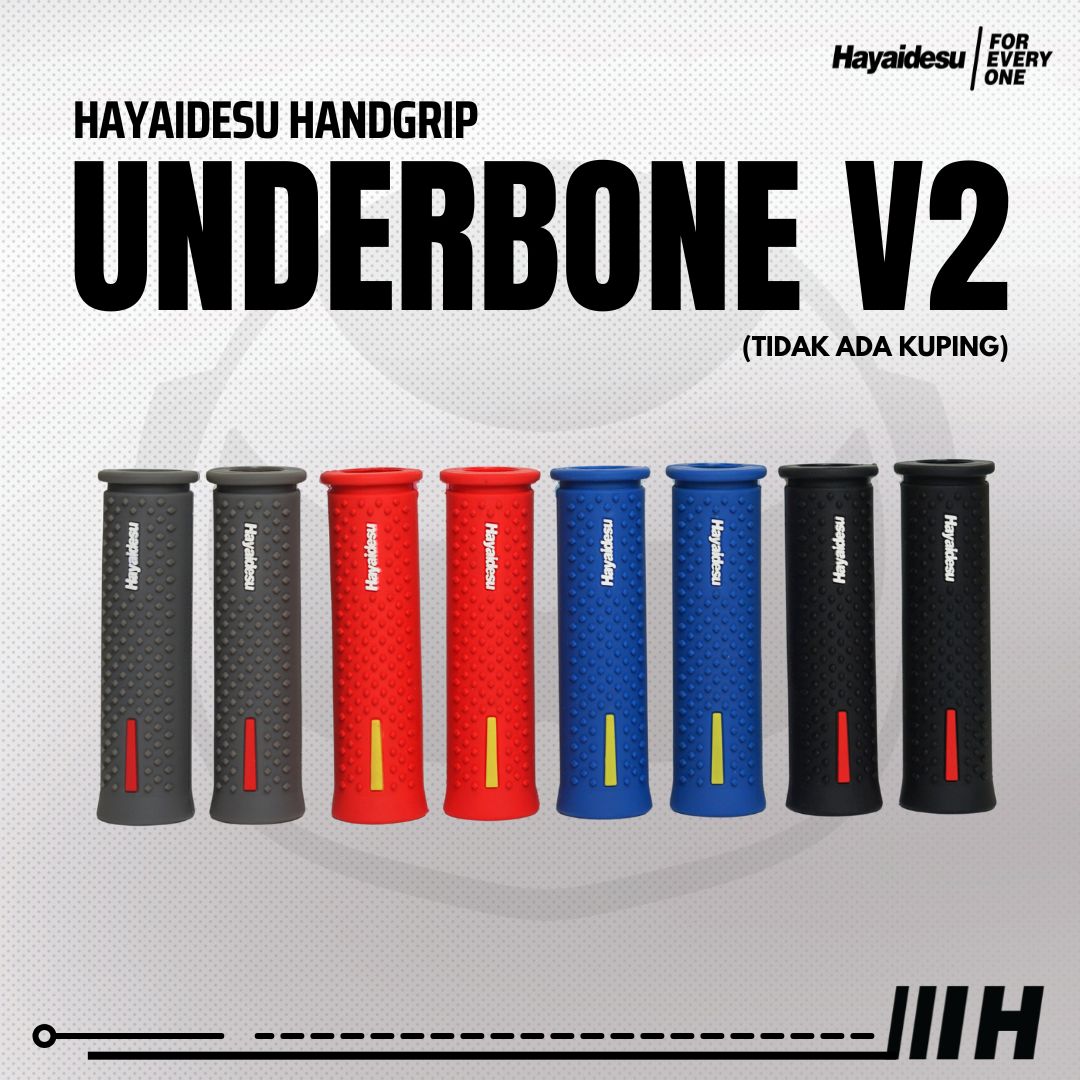 Hayaidesu Handgrip UNDERBONE - Hand Grip Motor Sport & Matic ADV, PCX, NMAX, Aerox, Ninja, Zx, CBR, R25, GSX, MX King (Ujung Terbuka)