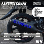 Hayaidesu Exhaust / Knalpot Cover Aluminium CNC (STRIP) Mio/Fazzio/Freego/Filano/Soul GT/X-Ride