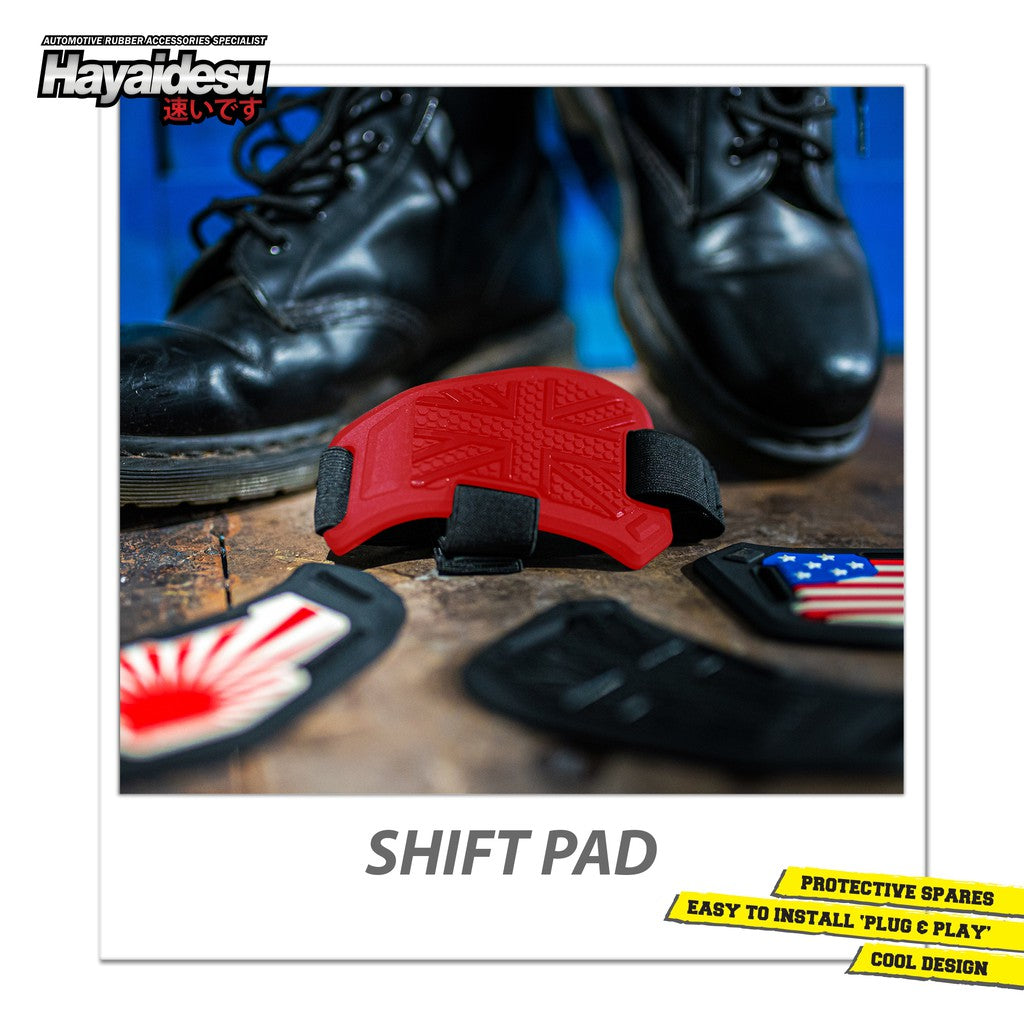 Hayaidesu Protective Shift Pad Pelindung Sepatu Motor