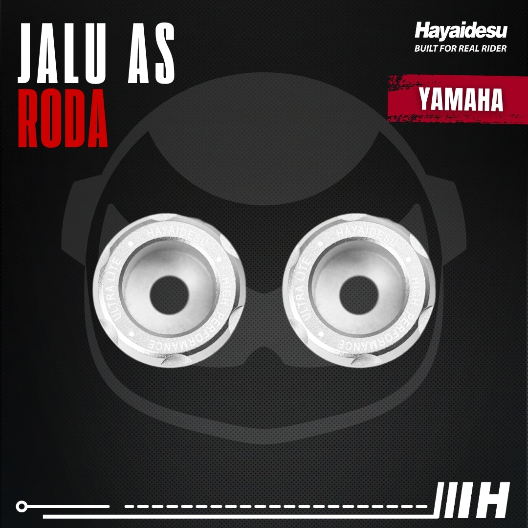 Hayaidesu Jalu As Roda Depan Yamaha CNC Aluminium Anodize