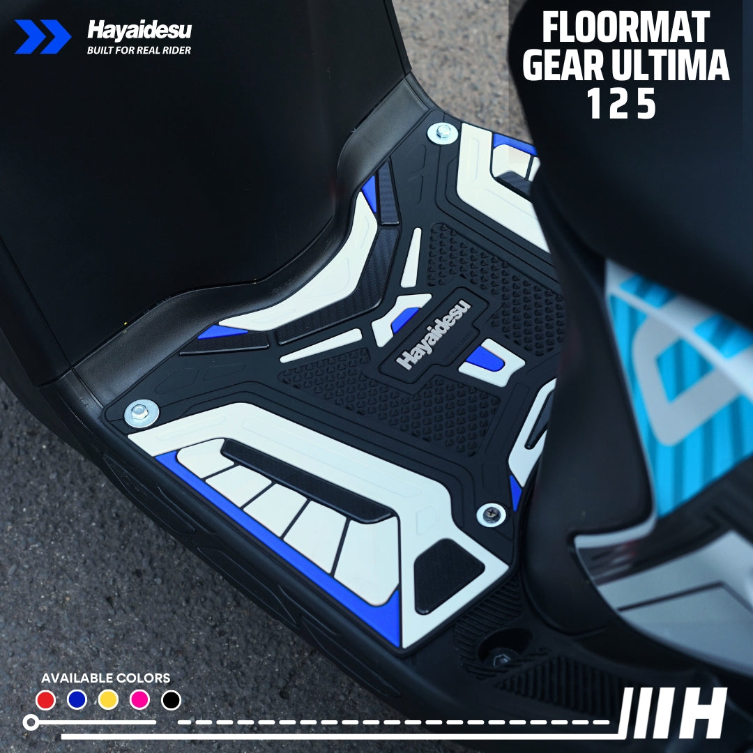 Hayaidesu GEAR ULTIMA 125 Karpet Motor Floor Mat - Karpet Motor Anti Slip Premium Quality