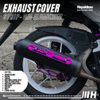 Hayaidesu Exhaust / Knalpot Cover Aluminium CNC (STRIP) Mio/Fazzio/Freego/Filano/Soul GT/X-Ride