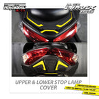Hayaidesu All New NMAX 2020-2024 Upper & Lower Stop Lamp Cover Variasi Body Protector Aksesoris Motor