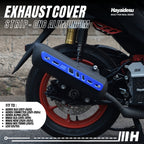 Hayaidesu Exhaust / Knalpot Cover Aluminium CNC (STRIP) NMAX / LEXI / AEROX