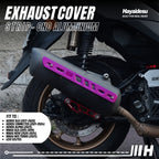 Hayaidesu Exhaust / Knalpot Cover Aluminium CNC (STRIP) NMAX / LEXI / AEROX