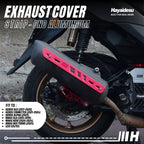 Hayaidesu Exhaust / Knalpot Cover Aluminium CNC (STRIP) NMAX / LEXI / AEROX