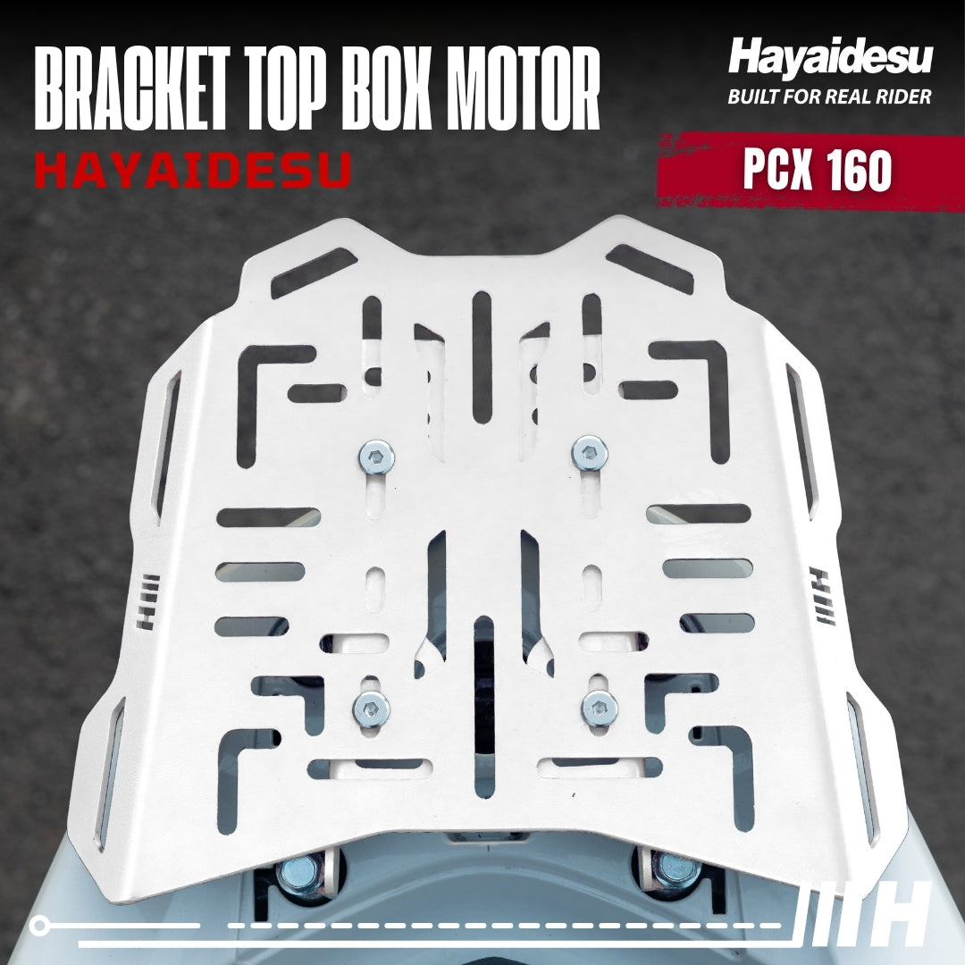 Hayaidesu Bracket Top Box Motor PCX 160 - Bracket Dudukan Box Belakang PCX 160