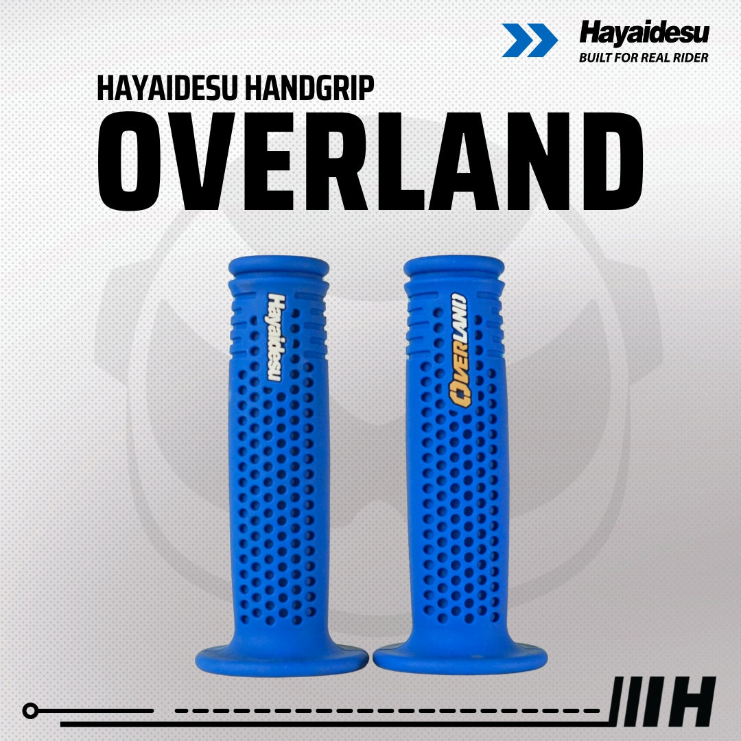 Hayaidesu Handgrip OVERLAND - Hand Grip Motor Sport & Matic ADV, PCX, NMAX, Aerox, Ninja, Zx, CBR, R25, GSX (Ujung Terbuka)