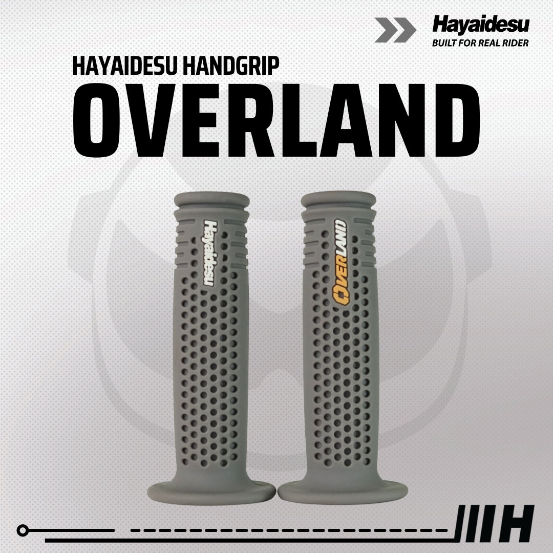 Hayaidesu Handgrip OVERLAND - Hand Grip Motor Sport & Matic ADV, PCX, NMAX, Aerox, Ninja, Zx, CBR, R25, GSX (Ujung Terbuka)