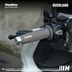 Hayaidesu Handgrip OVERLAND - Hand Grip Motor Sport & Matic ADV, PCX, NMAX, Aerox, Ninja, Zx, CBR, R25, GSX (Ujung Terbuka)