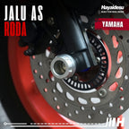 Hayaidesu Jalu As Roda Depan Yamaha CNC Aluminium Anodize