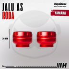 Hayaidesu Jalu As Roda Depan Yamaha CNC Aluminium Anodize