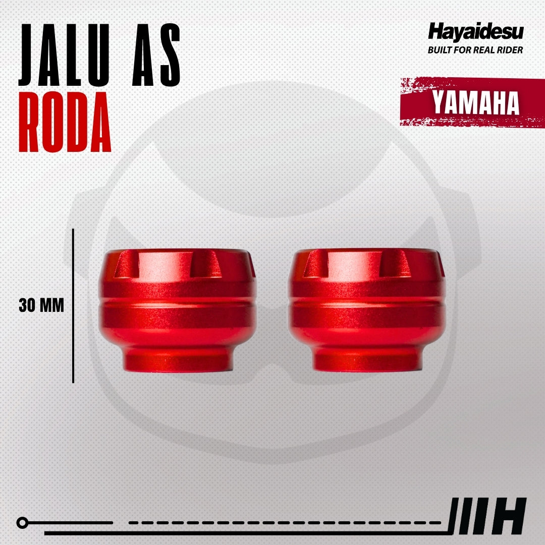 Hayaidesu Jalu As Roda Depan Yamaha CNC Aluminium Anodize