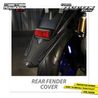 Hayaidesu Rear Fender Protector Cover Aerox Old Aksesoris Decal Variasi Carbon Pelindung Body Aerox