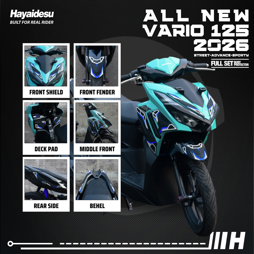 Hayaidesu All New Vario 125 (2026) Street/Advance/Sporty Body Protector Full Set Cover