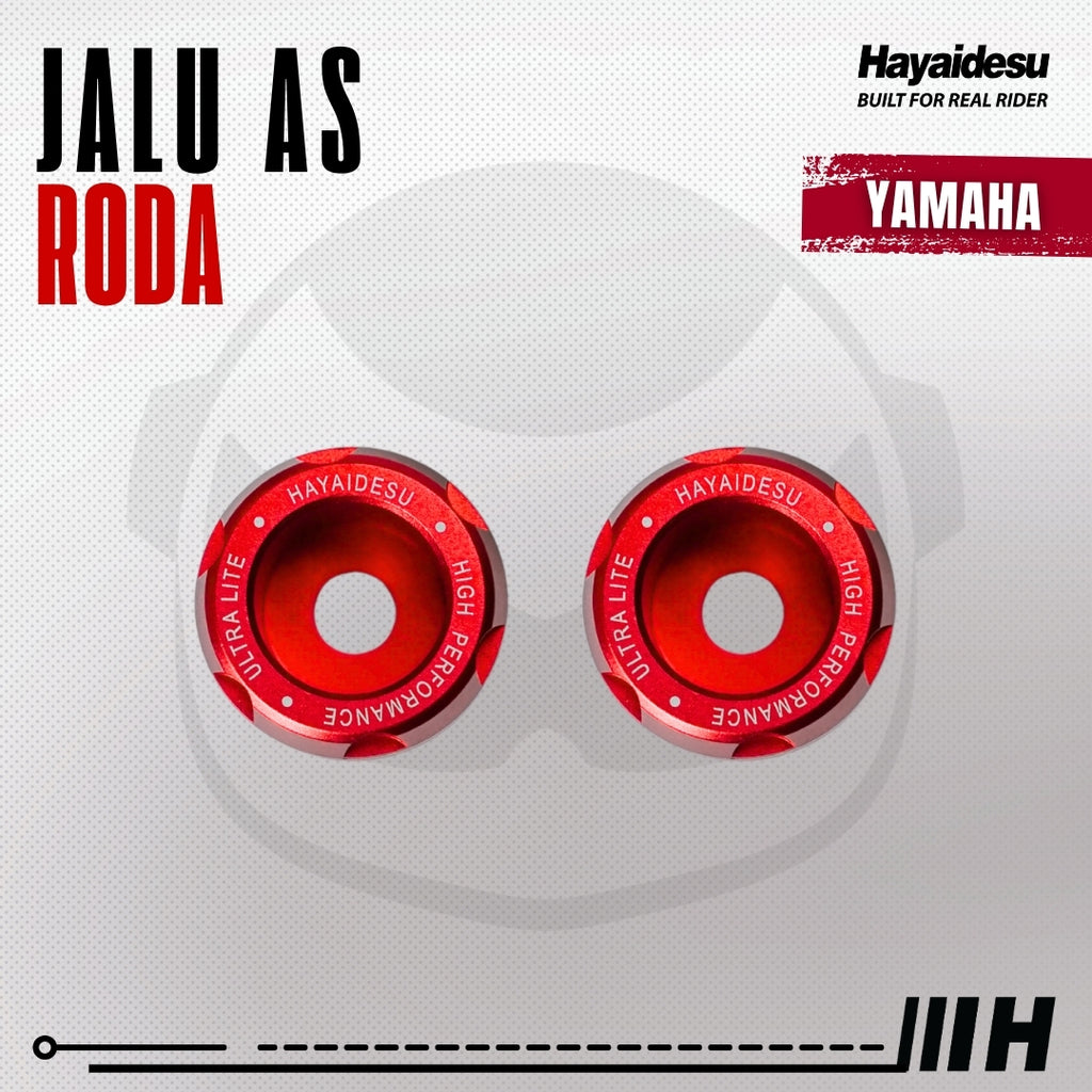 Hayaidesu Jalu As Roda Depan Yamaha CNC Aluminium Anodize