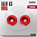 Hayaidesu Jalu As Roda Depan Yamaha CNC Aluminium Anodize