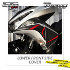 Hayaidesu Lower Front Side Protector Cover Aerox Old Aksesoris Decal Variasi Carbon NVX