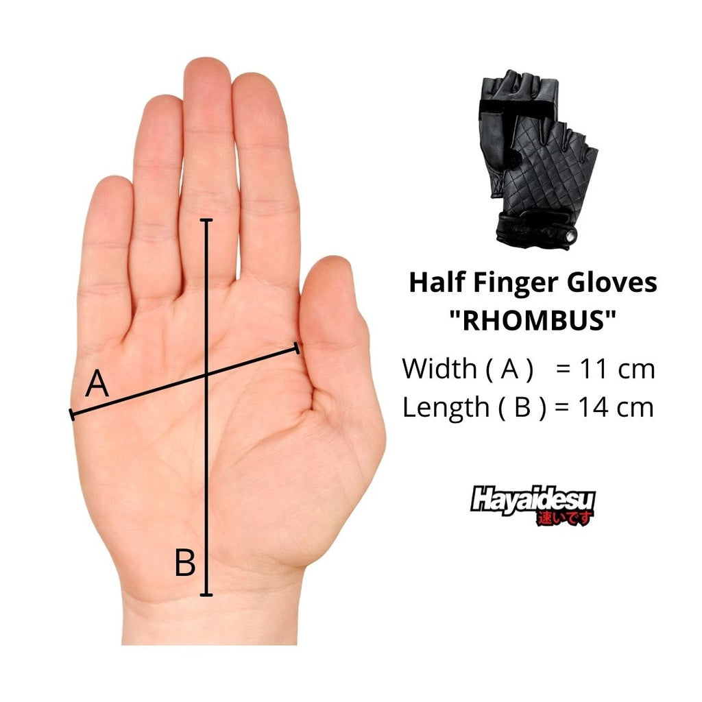 Hayaidesu Gloves Rhombus Half Finger