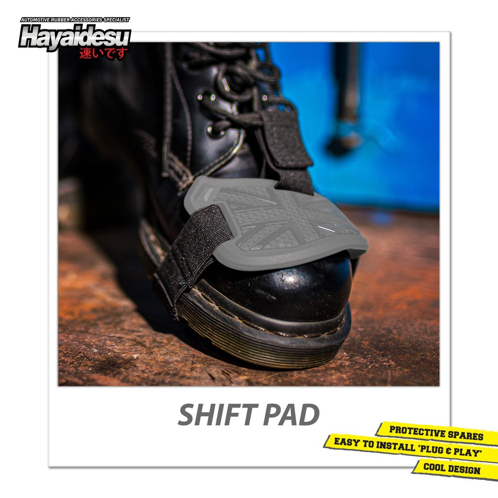 Hayaidesu Protective Shift Pad Pelindung Sepatu Motor