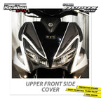 Hayaidesu Upper Front Side Protector Cover Aerox Old Aksesoris Decal Variasi Carbon Tameng NVX
