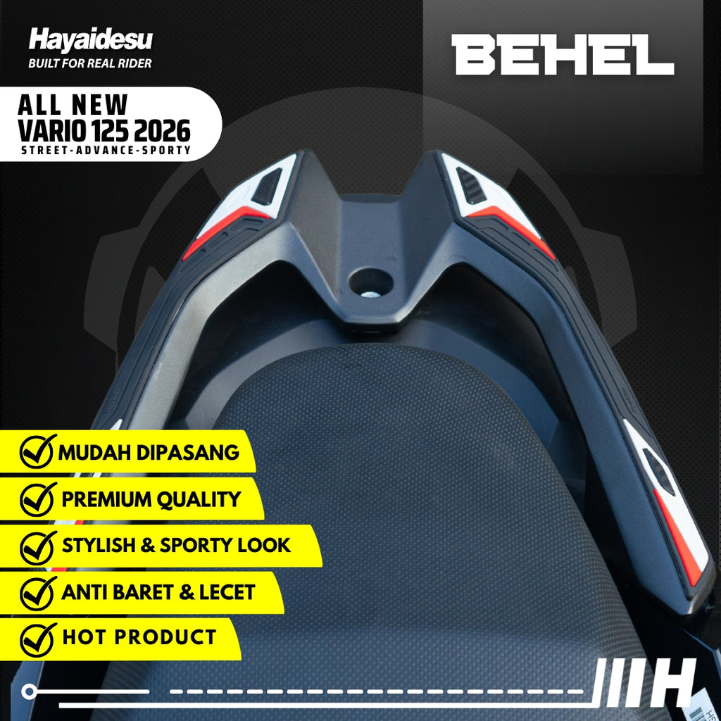 Hayaidesu All New Vario 125 (2026) Street/Advance/Sporty Body Protector Behel/Pillion Grip Cover