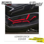 Hayaidesu All New NMAX 2020-2024 Lower Deck Cover Variasi Body Protector Aksesoris Motor