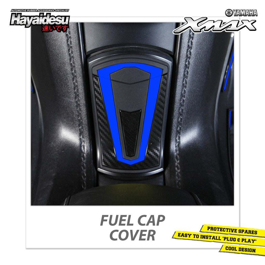 Hayaidesu Tank Pad Yamaha XMAX OLD Aksesoris Decal Variasi Carbon Pelindung Tangki