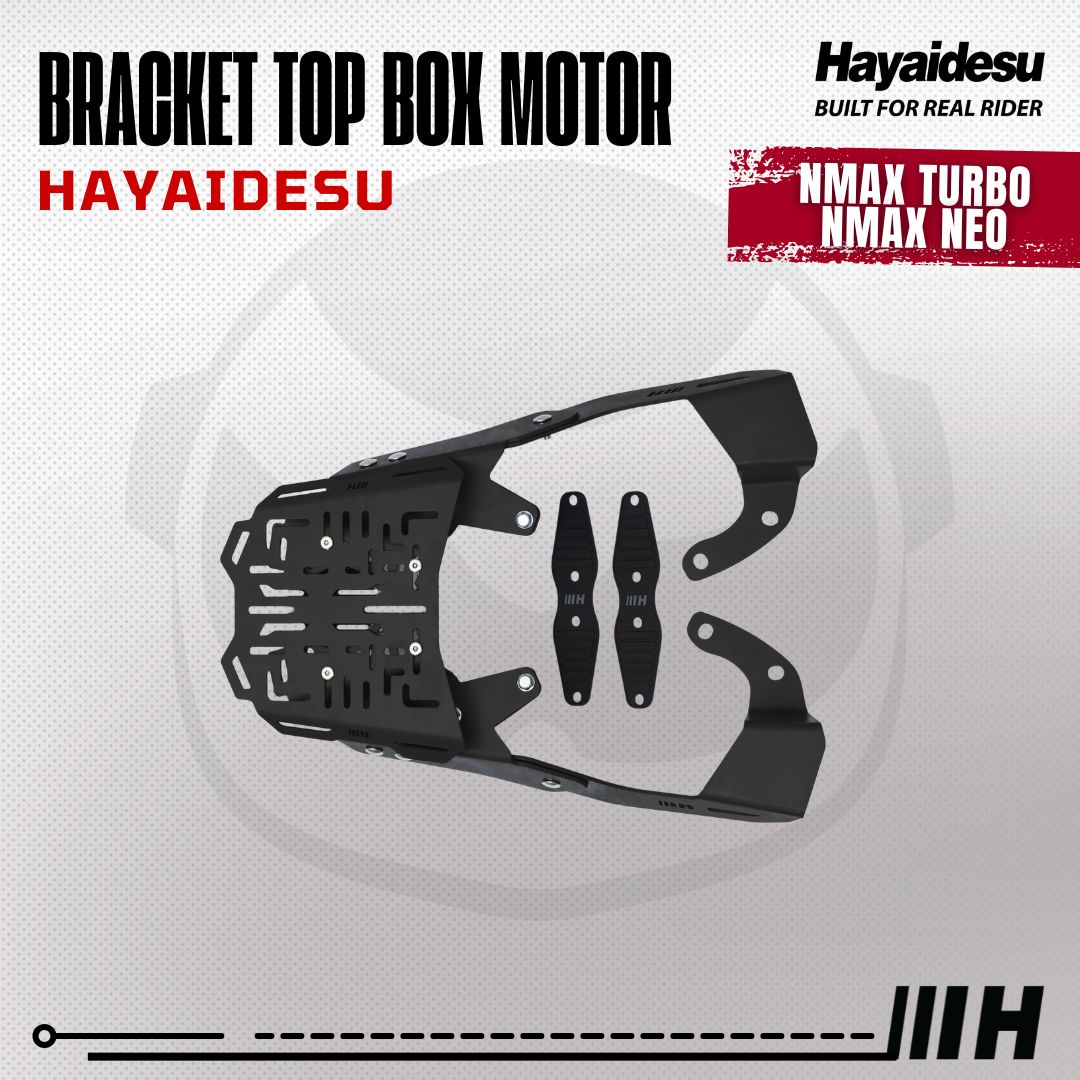 Hayaidesu Bracket Top Box Motor NMAX TURBO/NEO - Bracket Dudukan Box Belakang NMAX TURBO/NEO