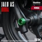 Hayaidesu Jalu As Roda Depan Honda CNC Aluminium Anodize